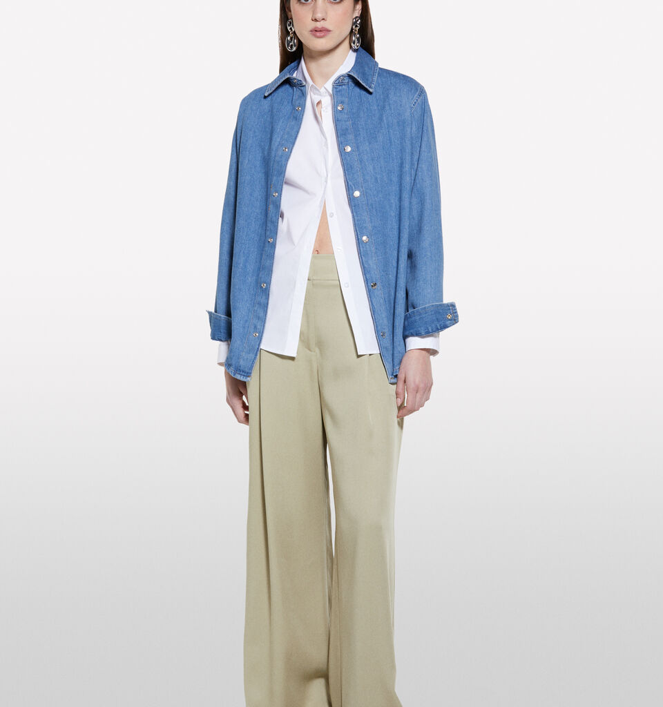 White slim fit shirt - null - White | Sisley image number 1